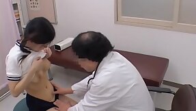 Asian twat receives medical examination all over voyeur eavesdrop parka