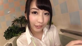 Sexy Japanese unsubtle Yukine Sakuragi moans space fully getting fucked