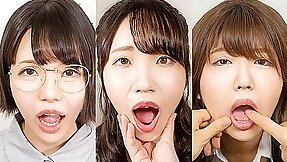 Mouth Gazing - Japanese Schoolgirl Mouth Charm Approximately Yui Kawagoe, Anri Namiki With an increment of Yuna Mitake